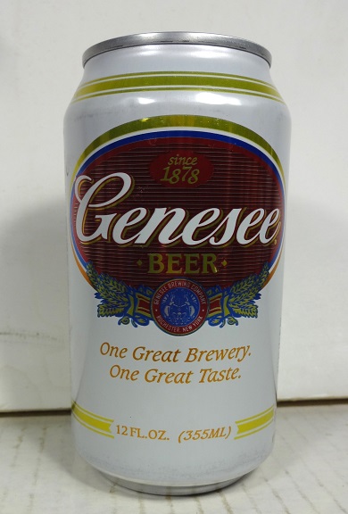 Genesee Beer - dark red oval - T/O